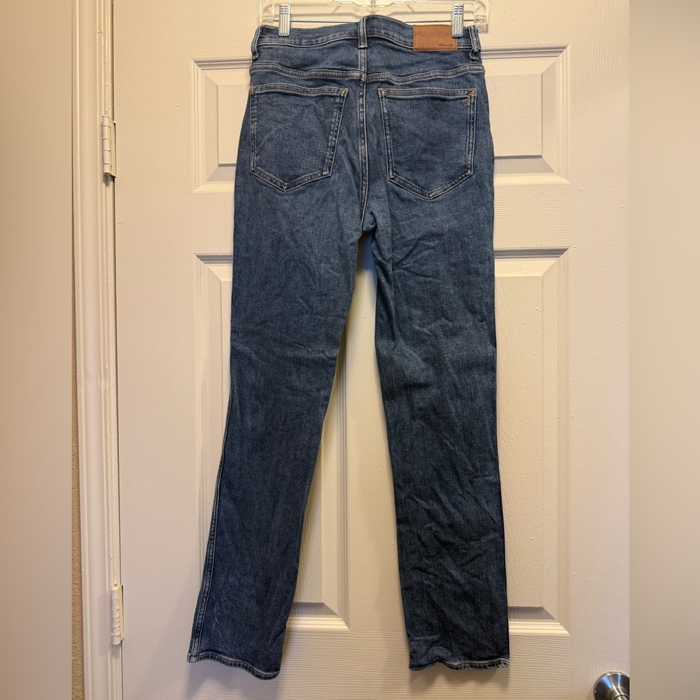 Madewell Women's Straight Leg Blue Jeans - Picture 2 of 3